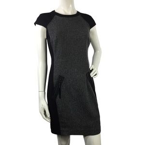 Rebecca Taylor Black and Gray Mini Dress